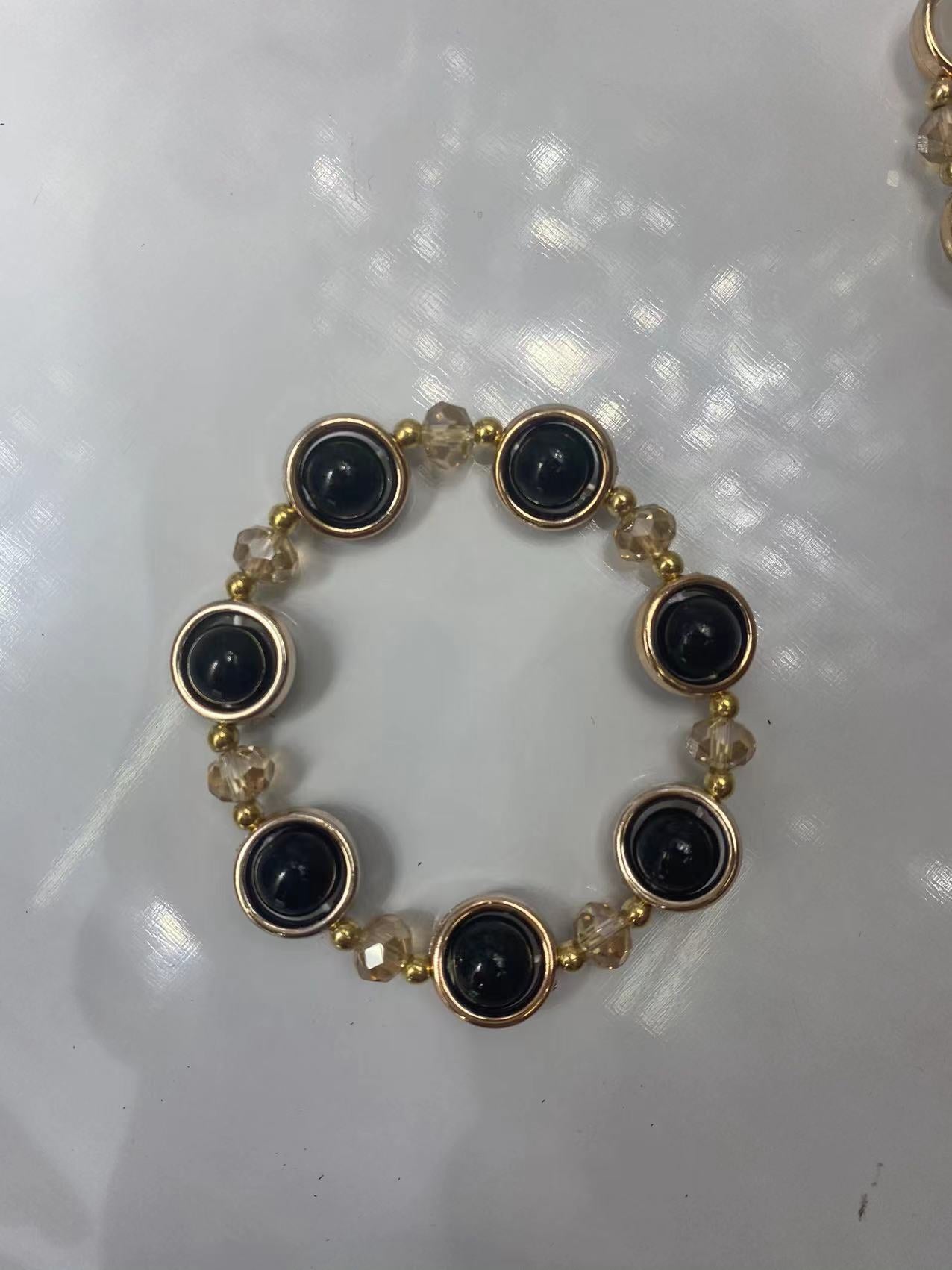 Wholesale 2pcs Multicolor Crystal Glass Beads Bracelet